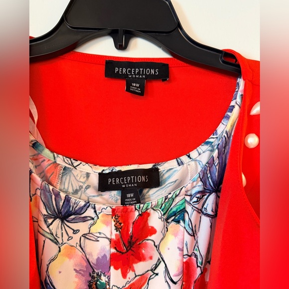 Perception ladies 2-piece floral dress and jacket, women’s 18W - Picture 4 of 8